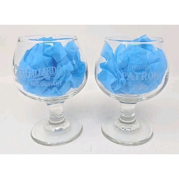 1990's Clear Patron Tequila - Cas Gallardo Fairview Height IL Snifter Glass U273 - Picture 4 of 7